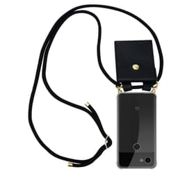 Google PIXEL 3A XL Suojakuori Kotelo Ketju (Musta)