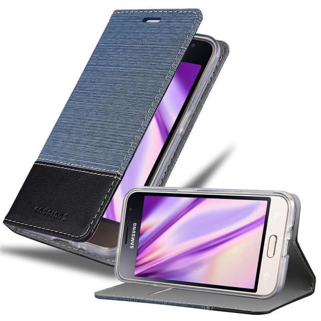 Samsung Galaxy J1 2016 Plånboksfodral Skal (Blå)