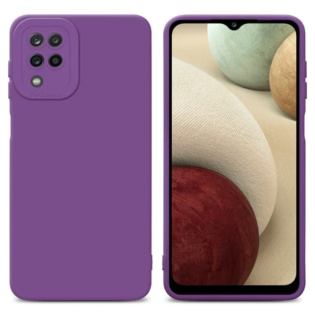 Samsung Galaxy A12 / M12 Skal Fodral Case (Lila)