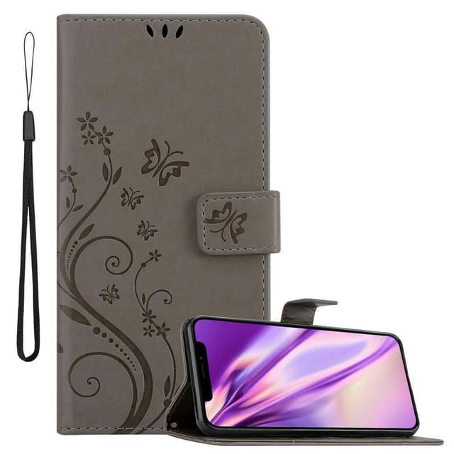 iPhone XS MAX Pungetui Cover Case (Grå)