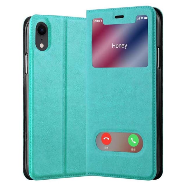 iPhone XR Plånboksfodral Skal (Turkos)