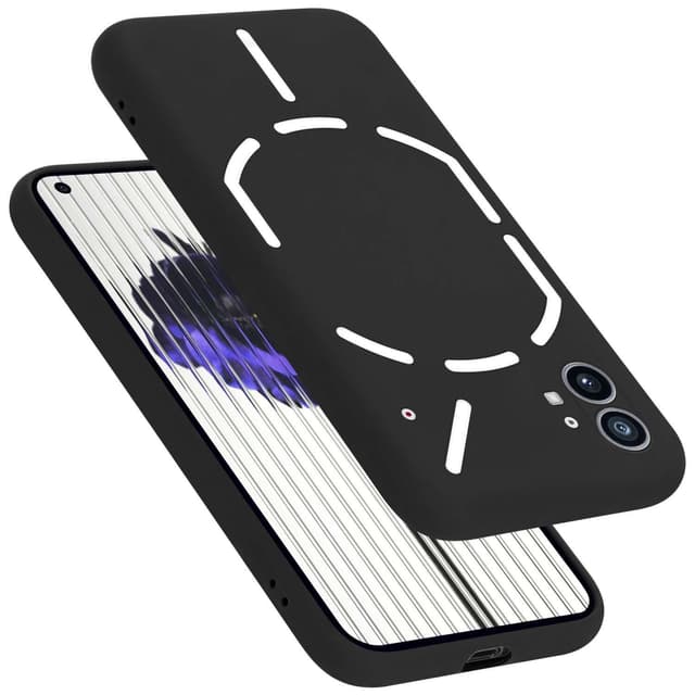 Nothing Phone (1) silikondeksel case (svart)