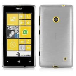 Nokia Lumia 525 Suojakuori Suojakotelo (Hopea)