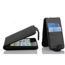 iPhone 4 / 4S Deksel Flip Case (svart)