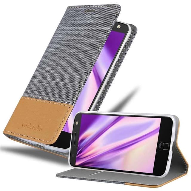 Motorola MOTO Z Pungetui Cover Case (Grå)