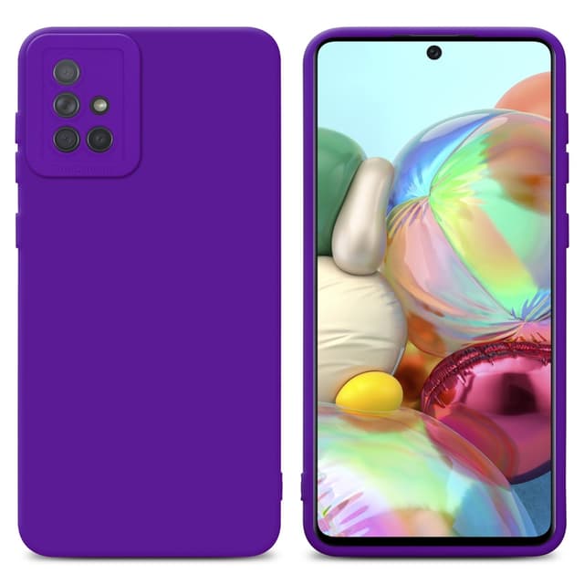 Samsung Galaxy A71 4G Skal Fodral Case (Lila)