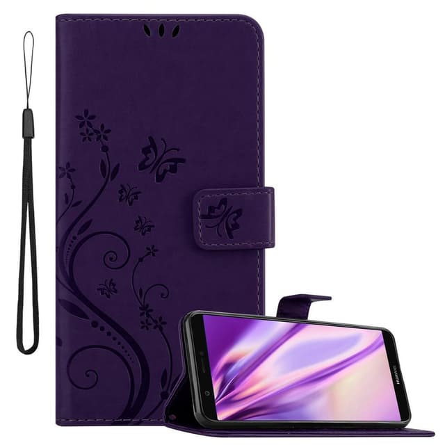 Huawei P SMART 2018 / Enjoy 7S lommebokdeksel Blomster