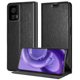 Motorola EDGE 30 NEO lommebokdeksel deksel (svart)