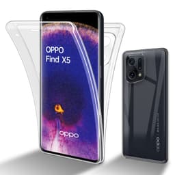 Oppo FIND X5 Deksel 360 Case Cover (gjennomsiktig)