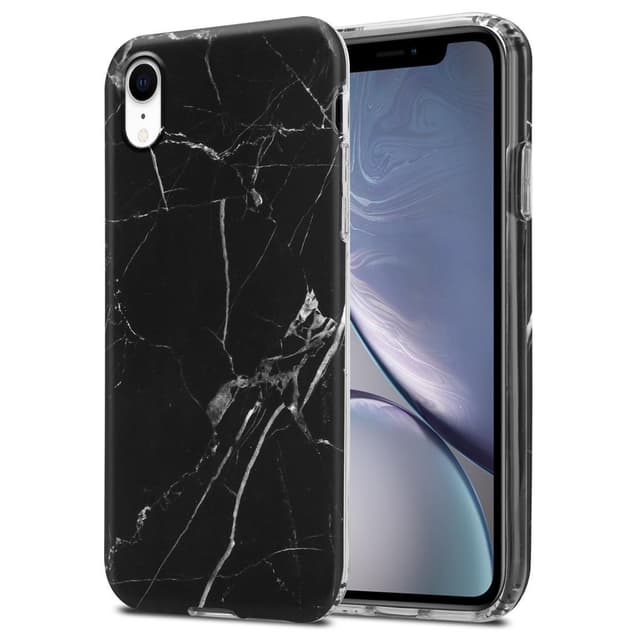 iPhone XR Suojakuori Lompakkokotelo (Musta)