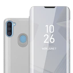 Samsung Galaxy A11 / M11 Plånboksfodral Skal (Silver)