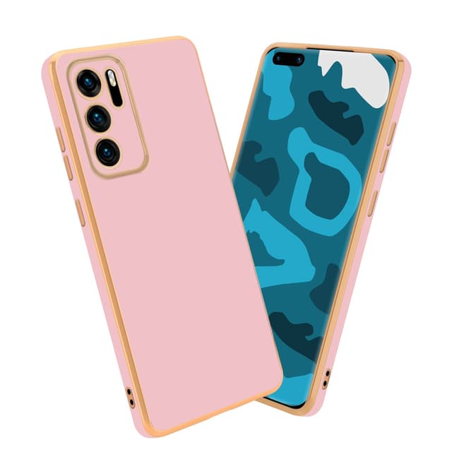 Huawei P40 silikondeksel case (rosa)
