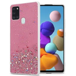 Samsung Galaxy A21s Cover Etui Case (Lyserød)