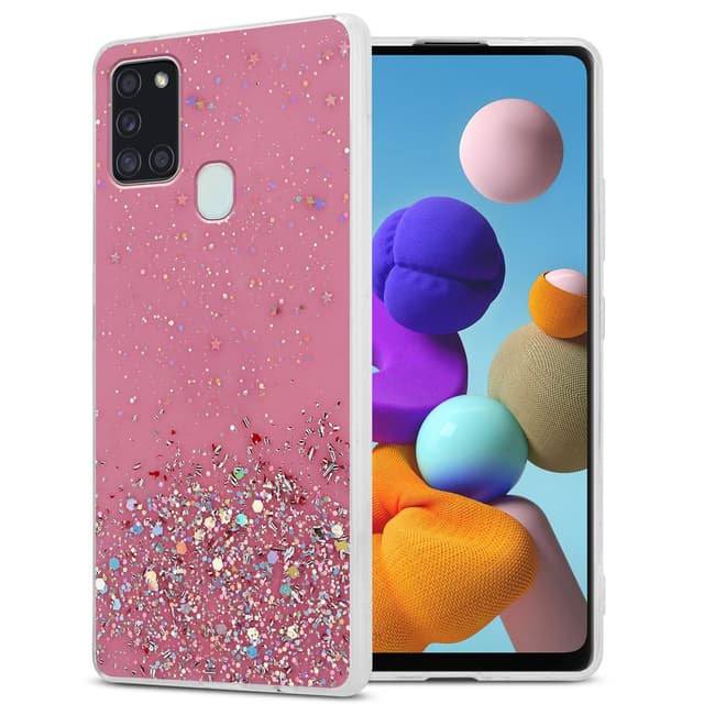 Samsung Galaxy A21s Suojakuori Kotelo (Vaaleanpunainen)