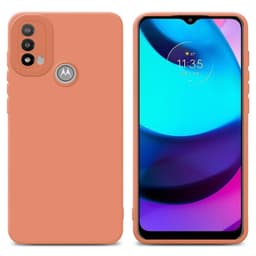 Motorola MOTO E20 Suojakuori Suojakotelo (Oranssi)