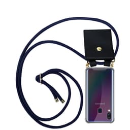 Samsung Galaxy A40 Suojakuori Kotelo Ketju (Sininen)