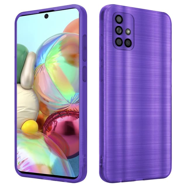 Samsung Galaxy A71 4G Skal Fodral Case (Lila)