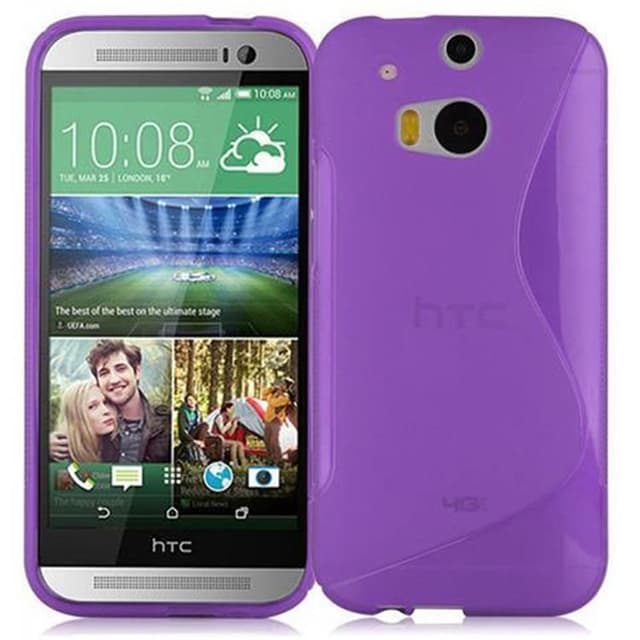 HTC ONE M8 Skal Fodral Case (Lila)