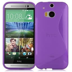 HTC ONE M8 Suojakuori Case Cover (Violetti)