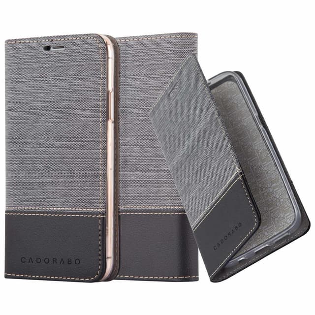 iPhone 13 MINI Suojakuori Lompakkokotelo (harmaa)