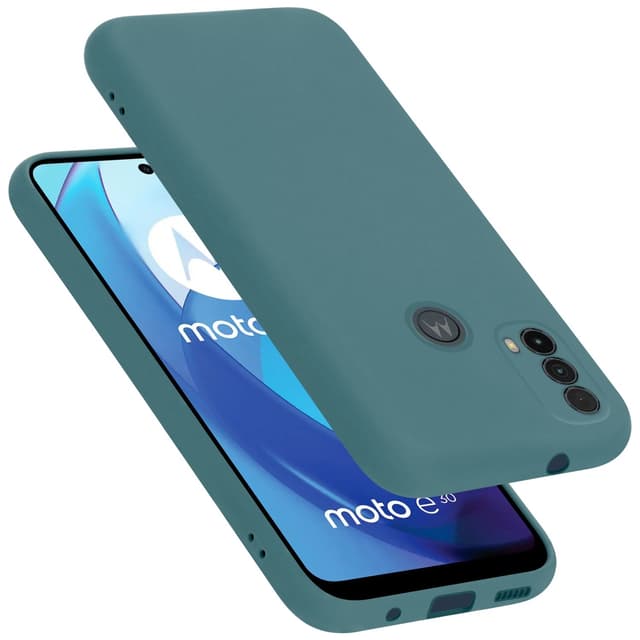Motorola MOTO E20 / E30 / E40 Skal Fodral Case (Grön)