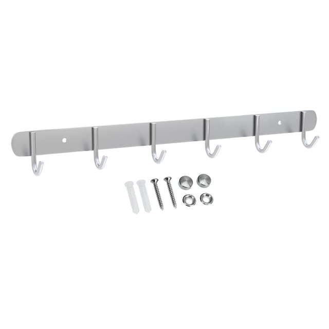 Klädstång Klädkrokar Klädhängare (modell e - 6 krokar)