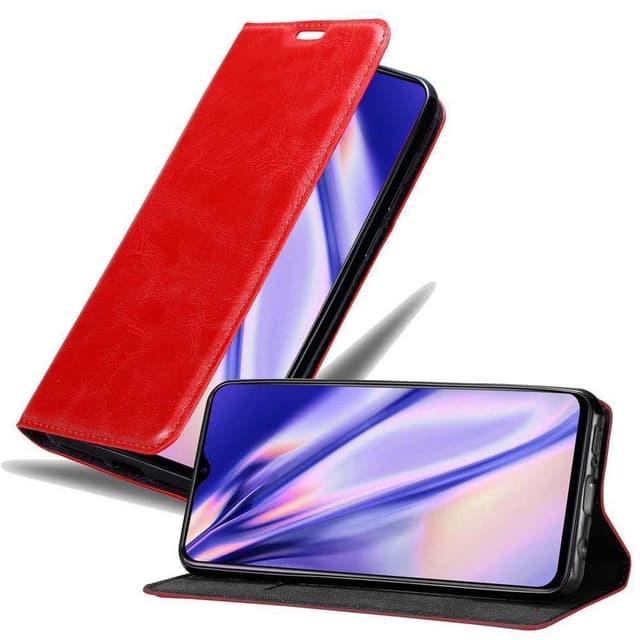 Oppo R17 Suojakuori Lompakkokotelo (Punainen)