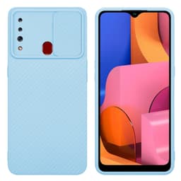 Samsung Galaxy A20s Suojakuori Suojakotelo (Sininen)