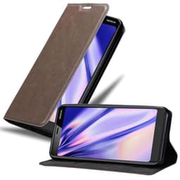 Nokia 5.1 lommebokdeksel case (brun)