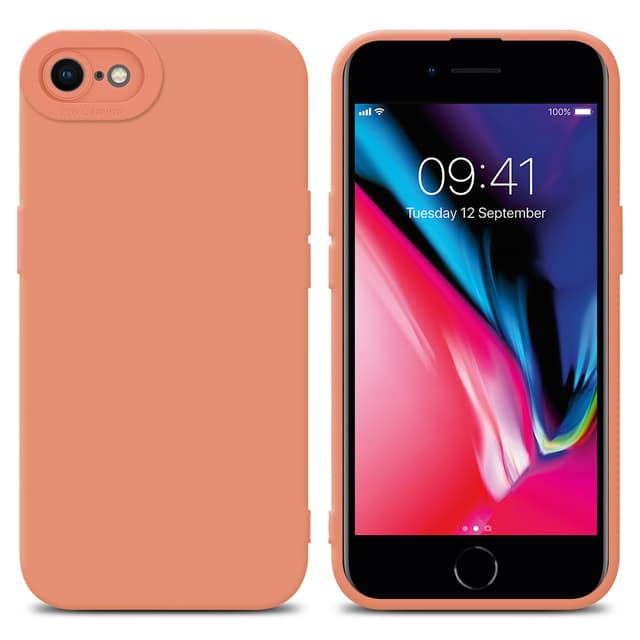 iPhone 7 / 7S / 8 / SE 2020 Suojakuori Kotelo (Oranssi)