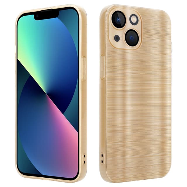 iPhone 14 Skal Fodral Case (Guld)