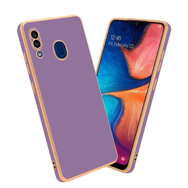 Samsung Galaxy A20 / A30 / M10s Skal Fodral Case (Lila)