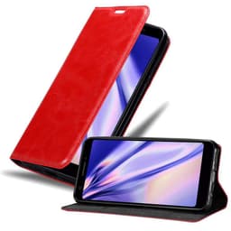 Google PIXEL 3A Suojakuori Lompakkokotelo (Punainen)