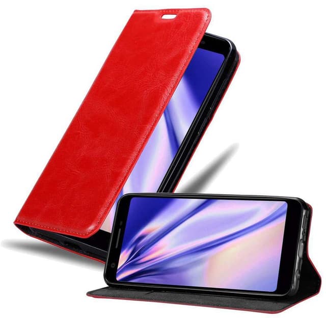 Google PIXEL 3A Suojakuori Lompakkokotelo (Punainen)