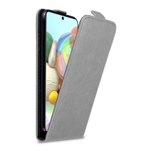 Samsung Galaxy A71 4G Pungetui Flip Cover (Grå)