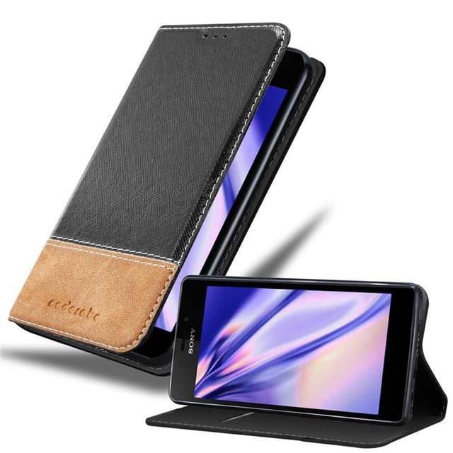 Sony Xperia M2 / M2 AQUA Skal Fodral Case (Svart)