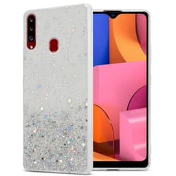 Samsung Galaxy A20s Silikondeksel Glitter