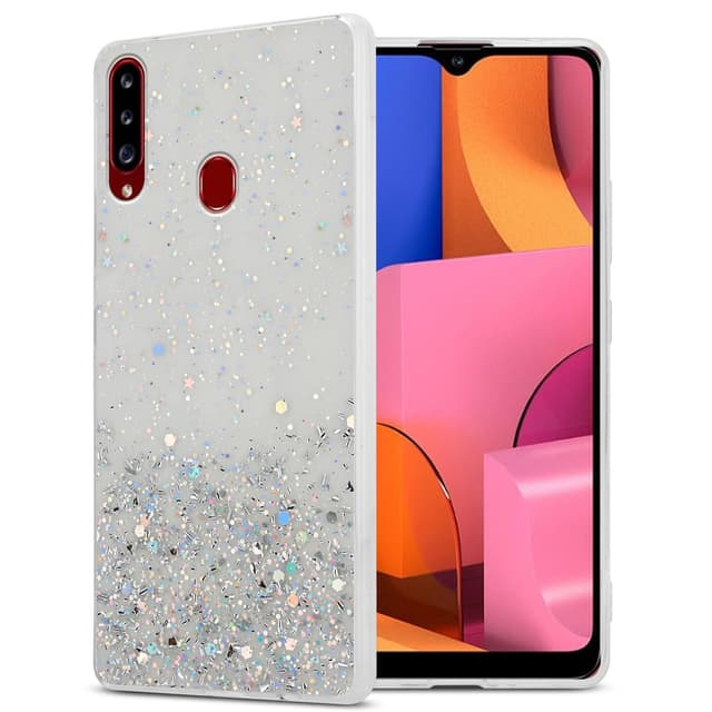 Samsung Galaxy A20s Silikondeksel Glitter