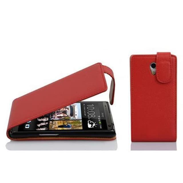 HTC Desire 600 Pungetui Flip Cover (Rød)