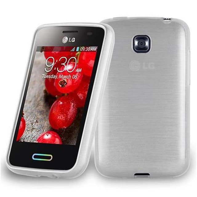 LG L3 II (2. SIM) Skal Fodral Case (Silver)