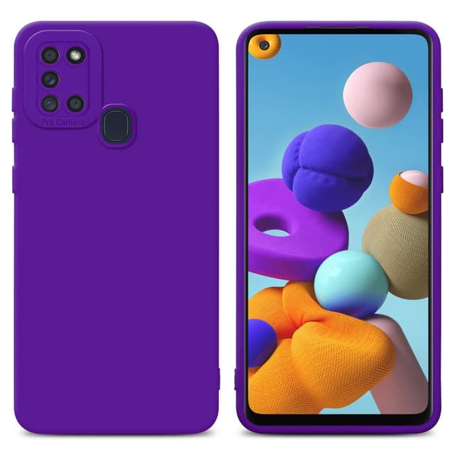 Samsung Galaxy A21s Skal Fodral Case (Lila)