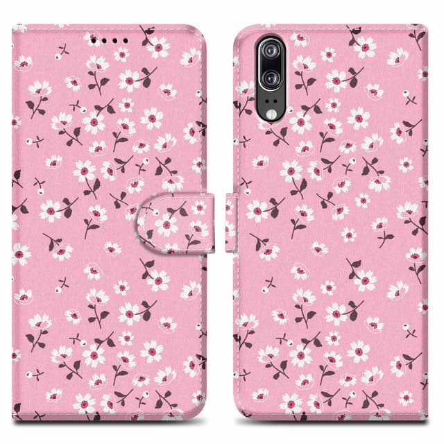 Huawei P20 Pungetui Cover Case (Lyserød)