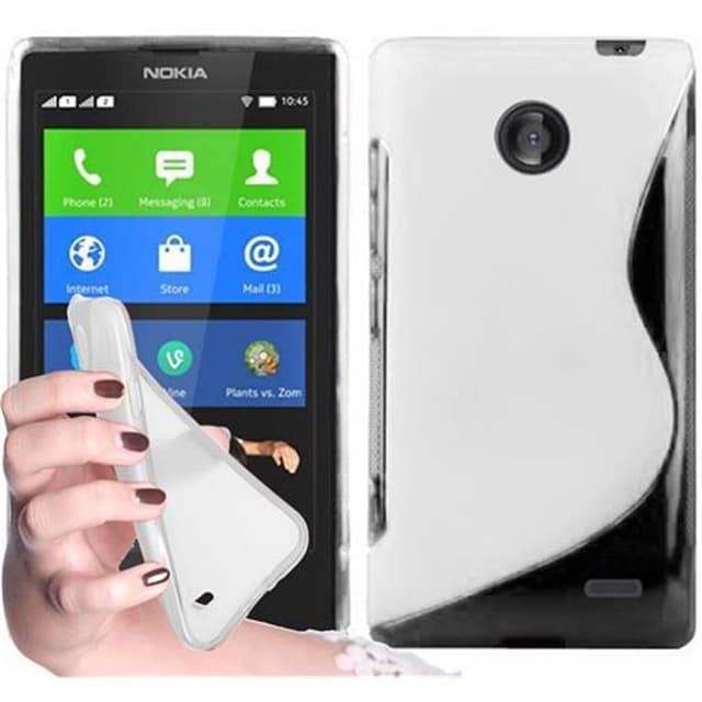 Nokia X silikondeksel case (gjennomsiktig)