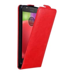 Motorola MOTO E4 deksel flip cover (rød)