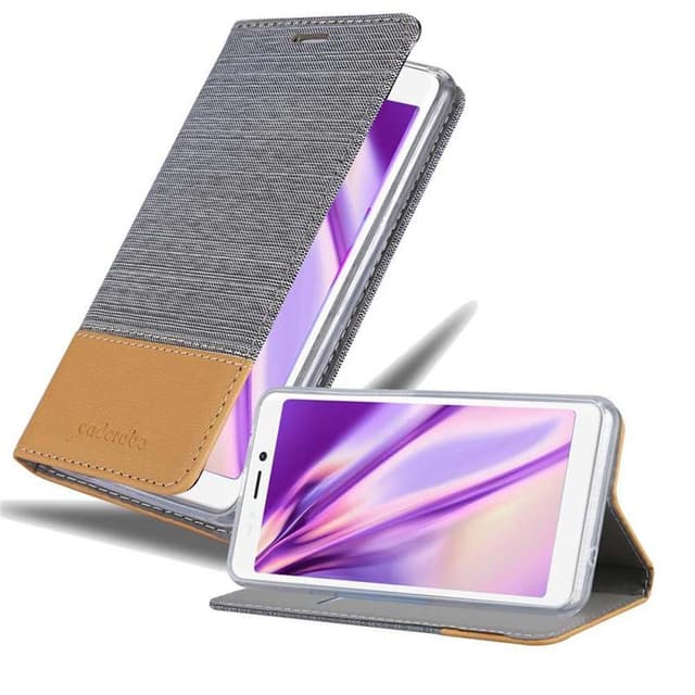 WIKO JERRY 3 Suojakuori Lompakkokotelo (harmaa)