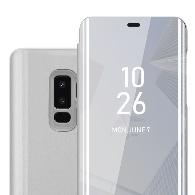 Samsung Galaxy S9 PLUS Pungetui Cover Case (Sølv)
