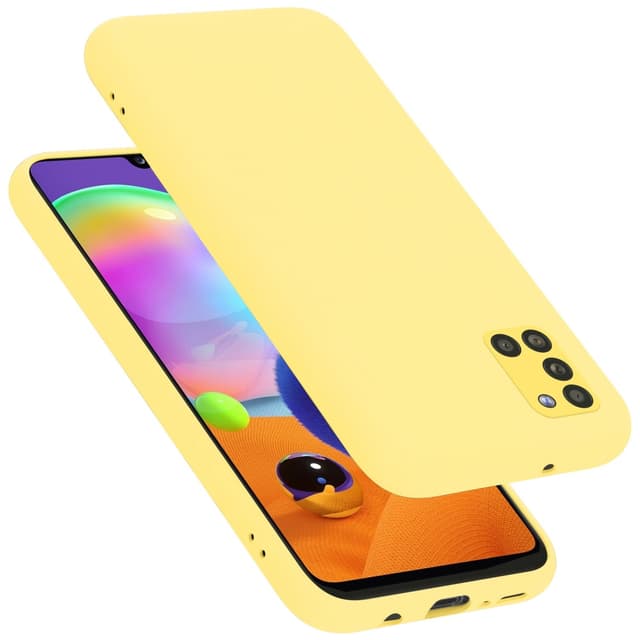Samsung Galaxy A31 silikondeksel case (gul)