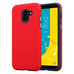 Samsung Galaxy J6 2018 Skal Fodral Case (Röd)