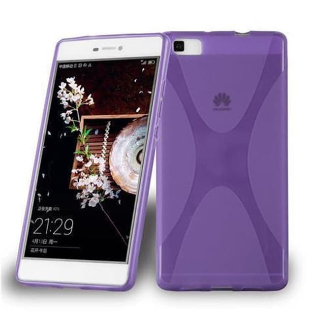 CADORABO Cover in silicone TPU flessibile custodia ultra Slim CUSTODIA per P8 LITE 2015, Rosa