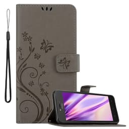 Motorola MOTO C Plånboksfodral Skal (Grå)